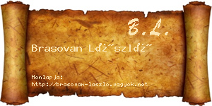 Brasovan László névjegykártya